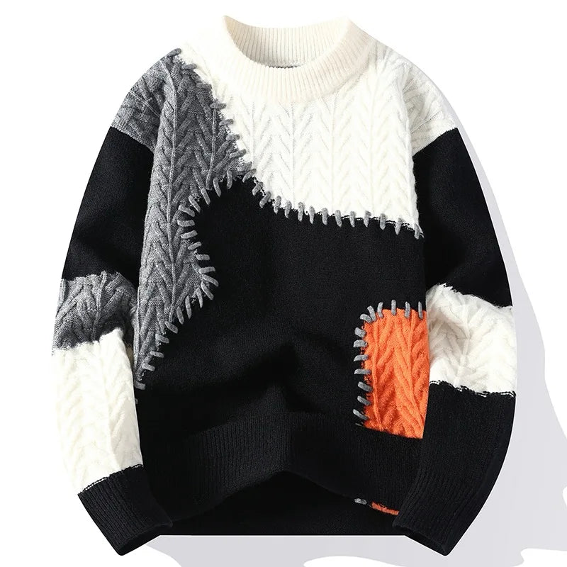 RÉVE | PULL PATCHWORK SWEATER