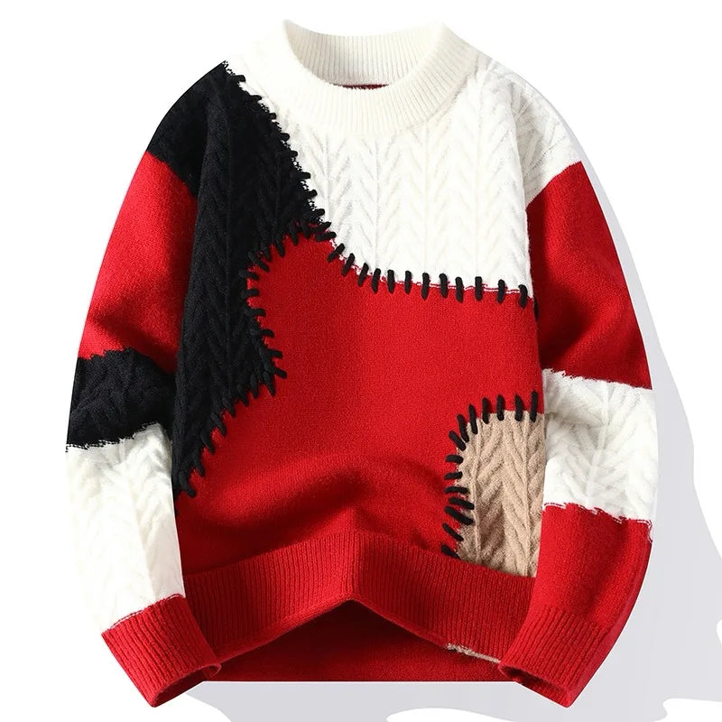 RÉVE | PULL PATCHWORK SWEATER